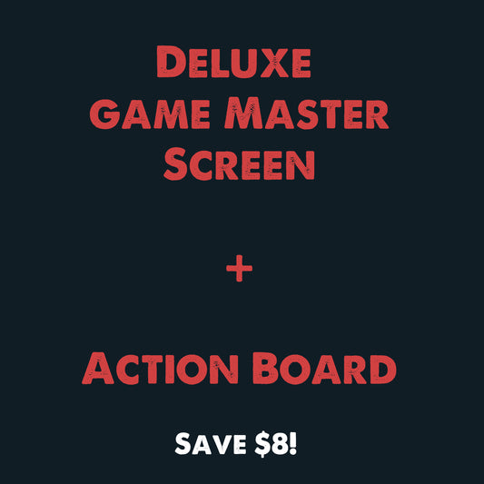 GM Screen + Action Board Bundle